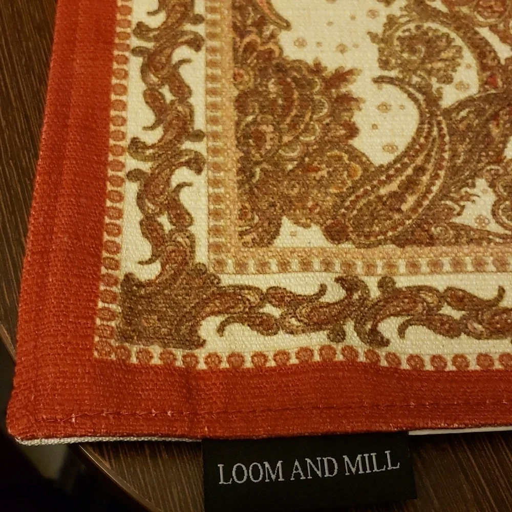 LOOM AND MILL Paisley Placemats Set of 4